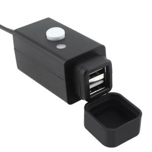 jo[T 10-24V DC 5V 3.1A USB ABS Eh ^[~i h I[goC `[W[ XCb` {^ _Xg Jo[ AL-RR-7796 AL Motorcycle parts