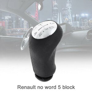 5速 ABS+クローム マニュアル ギア シフト ノブ 適用: ルノー/RENAULT クリオ MK3 3 III メガーヌ MK2 セニック MK2/5 ギア モデル AL-RR-7925 AL Interior parts for cars