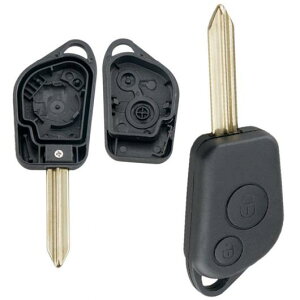 2 ボタン アンカット ブレイド リモート キー シェル ケース 適用: シトロエン/CITROEN ピカソ/サクソ/BERLINO/クサラ AL-RR-8105 AL Exterior parts for cars