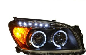 �w�b�h���C�g �K�p: �g���^ RAV4 2009-2012 LED �w�b�h�����v �f�C�^�C�������j���O���C�g DRL �o�C�L�Z�m�� HID 4300K�`8000K 35W�E55W AL-HH-0029 Car parts