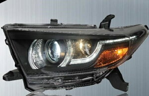 適用: トヨタ ハイランダー ヘッドライト 12-13 LED ヘッドランプ DRL プロジェクター H7 HID バイキセノン レンズ 4300K〜8000K 35W・55W AL-HH-0220 Car parts
