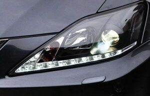 適用: レクサス IS250 ヘッドライト 2006-2011 LED DRL レンズ ダブル ビーム H7 HID キセノン BI 4300K〜8000K 35W・55W AL-HH-0327 Car parts