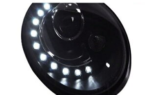 適用: VW フォルクスワーゲン/VOLKSWAGEN ビートル ヘッドライト 1998-2012 LED DRL レンズ ダブル ビーム H7 HID キセノン BI 4300K〜8000K 35W・55W AL-HH-0336 Car parts