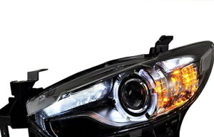 適用: マツダ MAZDA6 アテンザ ヘッドライト 2014 LED DRL レンズ ダブル ビーム H7 HID キセノン BI 4300K〜8000K 35W・55W AL-HH-0546 Car parts
