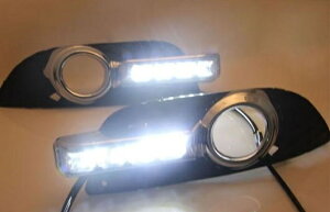 �K�p: �O�H �����T�[EX LED DRL �t�H�O �����v �f�C�^�C�� �����j���O �����x �K�C�h ���C�g 35W �z���C�g 5500K AL-HH-0820 Car parts