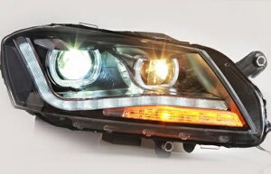 適用: フォルクスワーゲン/VOLKSWAGEN LED ヘッドランプ ヘッドライト 2012-2015 パサート DRL H7 HID Q5 バイキセノン レンズ ロー 4300K〜8000K 35W・55W AL-HH-1147 Car parts