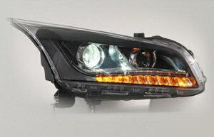 適用: シボレー/CHEVROLET クルーズ ヘッドライト 2015 LED GIT ヘッドランプ エンジェル アイ DRL H7 HID R20 バイキセノン レンズ 4300K〜8000K 35W・55W AL-HH-1190 Car parts
