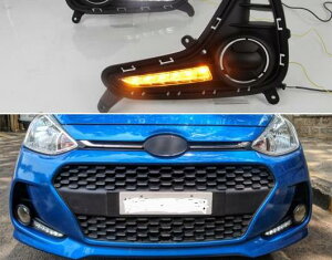 Kp: q_C//HYUNDAI Oh I10 2017 2018 2019 CG[ `[jO VOi [ h ABS DRL 12V LED fC^CjOCg fCCg AL-HH-1514 Car parts
