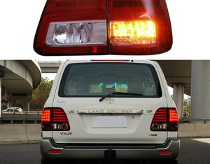 LED テールライト テールライト 適用: トヨタ ランドクルーザー 100 FJ100 LC100 1998-2007 リア フォグランプ + ブレーキ + リバース + ターンシグナル AL-HH-1711 Car parts