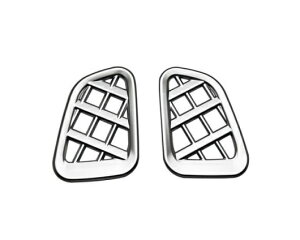 インテリア アクセサリー エア コンディション 吹き出し口 カバー 装飾 トリム ステッカー 適用: 2024 スズキ スペーシア カスタム MK54S MK94S ブラック・シルバー SR-AA-0078 Interior parts for cars