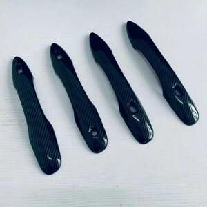 アクセサリー 適用: トヨタ ヴォクシー 90 2021 2022 カーボン ファイバー サイド ドア ハンドル カバー ドア ハンドル プロテクター ABS カーボンファイバー〜ABS クローム SR-AA-3400 Exterior parts for c