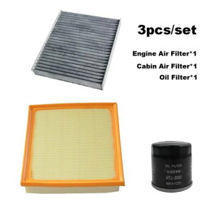 3ピース フィルター セット 適用: トヨタ ハイランダー クラウン クルーガー XU70 RAV4 アルファード カムリ ハリアー 2.0L 2023 AC エア オイル フィルター キット 3ピース セット SR-AA-6591 oil filter