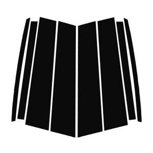 8ピース ピラー ポスト カバー 適用: メルセデス ベンツ GLC クーペ 2016-2022 ウインドウ ドア トリム カバー ステッカー 光沢ブラック アクセサリー ピアノブラック SR-BB-4285 Exterior parts for cars