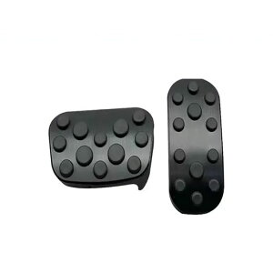 アルミニウム 合金 フット ペダル カバー アクセサリー アクセル ガス フューエル ブレーキ レスト パッド マット 適用: トヨタ CHR C-HR 2024 2025 ブラック・シルバー SR-AA-0735 Interior parts for cars