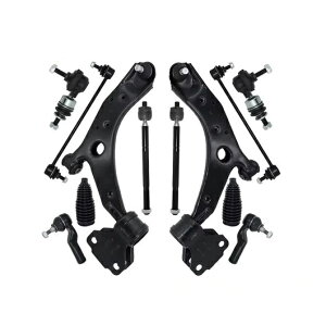 12ピース フロント ロワー コントロールアーム ボール ジョイント タイ ロッド エンド リンク サスペンション セット 適用: マツダ3 2010 2011 2012 2013 K621271 SR-BB-4842 Car parts