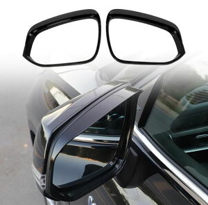 適用: トヨタ RAV4 2019-2024/グランド ハイランダー 2021-2024/ハイランダー 2020-2024 サイド ミラー アイブロー レイン シールド カバー トリム 2ピース 光沢ブラック SR-BB-5787 Exterior parts for cars