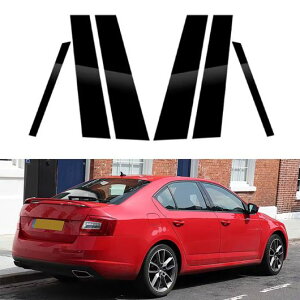 6�s�[�X ����u���b�N �s���[ �|�X�g �K�p: �V���R�_ �I�N�^���B�A MK3 2014-2016 2017 2018 2019 �h�A �E�C���h�E ���[���f�B���O �g���� �J�o�[ �X�e�b�J�[ �u���b�N SR-BB-7371 Exterior parts for cars