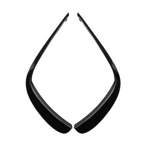 2�s�[�X �t�����g �o���p�[ ���b�v �X�v���b�^ �X�|�C���[ ���� �g���� �K�p: 2021 �����Z�f�X �x���c E �N���X W213 E260 E300 E53 �J�[�{���E�s�A�m�u���b�N SR-BB-7649 Exterior parts for cars