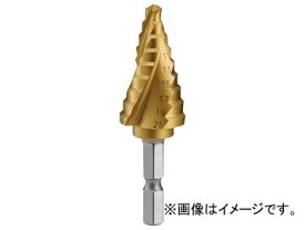 トラスコ中山/TRUSCO 六角軸ステップドリル 3枚刃チタンコーティング 5～21mm 3SNMS21G(3521231) JAN：4989999819052 Hexagonal step drill blade titanium coating