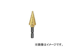 トラスコ中山/TRUSCO 六角軸ステップドリル 2枚刃チタンコーティング 6～18mm NMS18G(1384473) JAN：4989999557190 Hexagonal step drill blade titanium coating