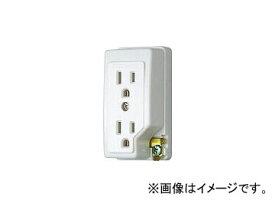 明工社/MEIKO 接地ダブルコンセントET付(白) ME2743W(3557952) JAN：4990848274304 With ground double outlet white