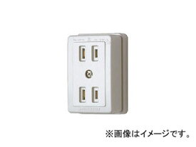 明工社/MEIKO ダブルコンセント(白) MR2741W(3558118) JAN：4990848274113 Double outlet white