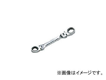 京都機械工具/KTC ショートラチェットめがねレンチ(両頭首振りタイプ) 17×19mm MR1S1719F(3736563) JAN：4989433316185 Shortrachet glasses wrench both head swing type