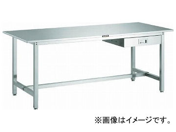 トラスコ中山/TRUSCO SW3型オールステンレス作業台 900×750 1段引出付 SW30975SD1 type stainless steel workbench step drawer