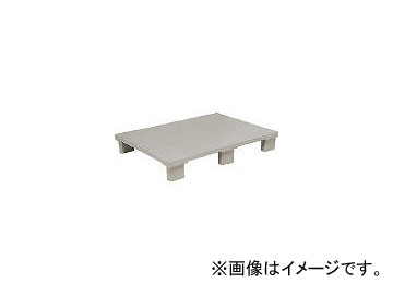 日本プラパレット プラスチックパレットSX089065E4 単面四方差し グレー SX089065E4 Plastic Pallet Single Site Shade Grayのサムネイル