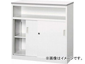 トラスコ中山/TRUSCO CVAカウンター W900中棚付ハイカウンター グレー CVA9HSTG(4540697) Counter High counter gray with medium shelf