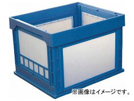 国盛化学 プラスチック折畳みコンテナ “パタコン” N-107 ブルー 50190-N107-B(7605323) Plastic folding container Patacon Blue