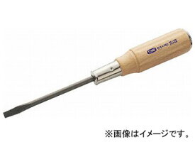 TONE 貫通ドライバー(木柄)(-)0.9×7.0 MD-125(8109135) Pen driver wood pattern