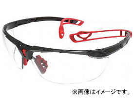 トラスコ中山 二眼型セーフティグラス ツル特殊構造 レッド TSG-9901R(8191262) Double eye safety glass special structural red