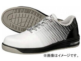 ミドリ安全 ワイド樹脂先芯入り軽量スニーカー ホワイト/ブラック 25.5cm WPA110-W/BK-25.5(7950501) Lightweight sneakers with wide resin tip white black