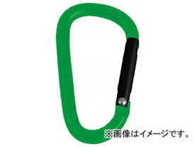 トラスコ中山 カラビナ 線径5mm×50mm D型 グリーン TKN550GN(8195273) Carabiner wire diameter type green