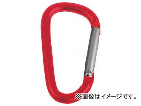 トラスコ中山 カラビナ 線径5mm×50mm D型 レッド TKN550R(8195275) Carabiner wire diameter type red