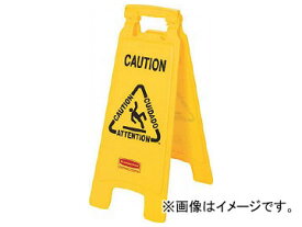 ラバーメイド フロアセーフティサイン イエロー 611204(8193916) Floor safety sine yellow