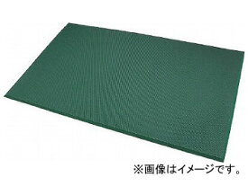 カーボーイ 足腰マット 穴なし Lサイズ グリーン AM03GR(7832419) size green without leg mat hole