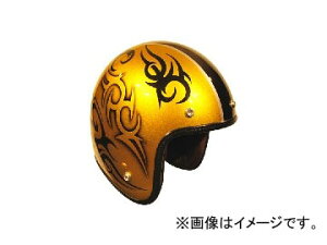 2�� 72JAM JET HELMET �W�F�b�g�w�����b�g JAM CUSTOM PAINTING TRIBAL GD/BK JCP-26 JAN�F4562286790403