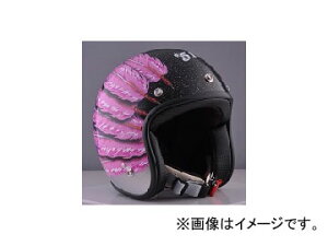 2�� 72JAM JET HELMET �W�F�b�g�w�����b�g JAM CUSTOM PAINTING Ladies��Kids Feather JET Pink IWL-04 JAN�F4562286791035