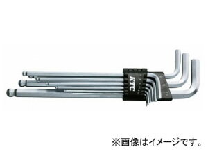 KTC �{�[���|�C���gL�`�����O�Z�p�_�����`�Z�b�g�m9�{�g�n HL259SP Ballpoint shaped long hexagon rod wrench set bottles