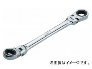KTC ���`�F�b�g�߂��˃����`�i�����^��U��^�C�v�j MR1-2224F Ratchet glasses wrench both head swing type