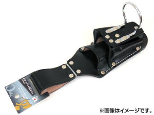 マイスター/Meister 匠 黒革 工具差 Cタイプ ハンマー金具 ペンチ2段/ドライバー差付き SK-WKS-01C JAN:4949908084476 Takumi Black leather tool difference