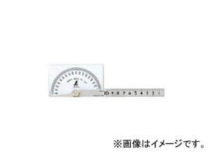 �V�������� �v���g���N�^�[ No.183 �V���o�[ 55×94mm �Ɩڐ�10cm �p�^ 62928 JAN�F4960910629288 Protractor Silver Pole Mimori square type