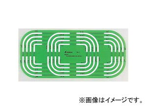 V ev[g[ȉ~E~ER[i[] TP-1 R[i[K 66031 JANF4960910660311 Template elliptical circle corner ruler