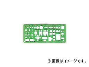 V ev[g[eL] TD-2 ƋLK() 1/100 66008 JANF4960910660083 Template Various symbols furniture symbol ruler small