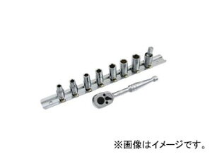 XGJQc[ Pro-Auto 1/4h DRIVE 6PT. 9PC. \Pbg`FbgnhnK[Zbg No.101-22M JANF4989530680226 Socket ratchet handle hanger set