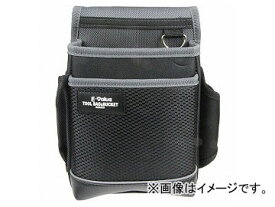 E-Value 腰袋 2段 ブラック＆グレー EDK-1D GR JAN：4977292148924 Waist bag step black gray