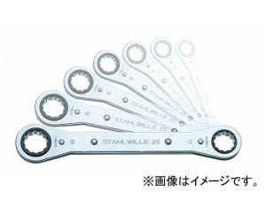 スタビレー/STAHLWILLE 板ラチェットメガネセット(96411301) 品番:25/7PC JAN:4018754081127 Plate Latchet Glasses Set