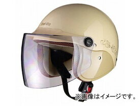 2輪 リード工業 Street Alice セミジェットヘルメット パールアイボリー フリーサイズ(57～60cm未満) QJ-3 Semi jet helmet